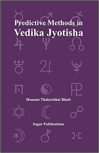 Predictive Methods In Vedika Jyotisha By Sagar Publications