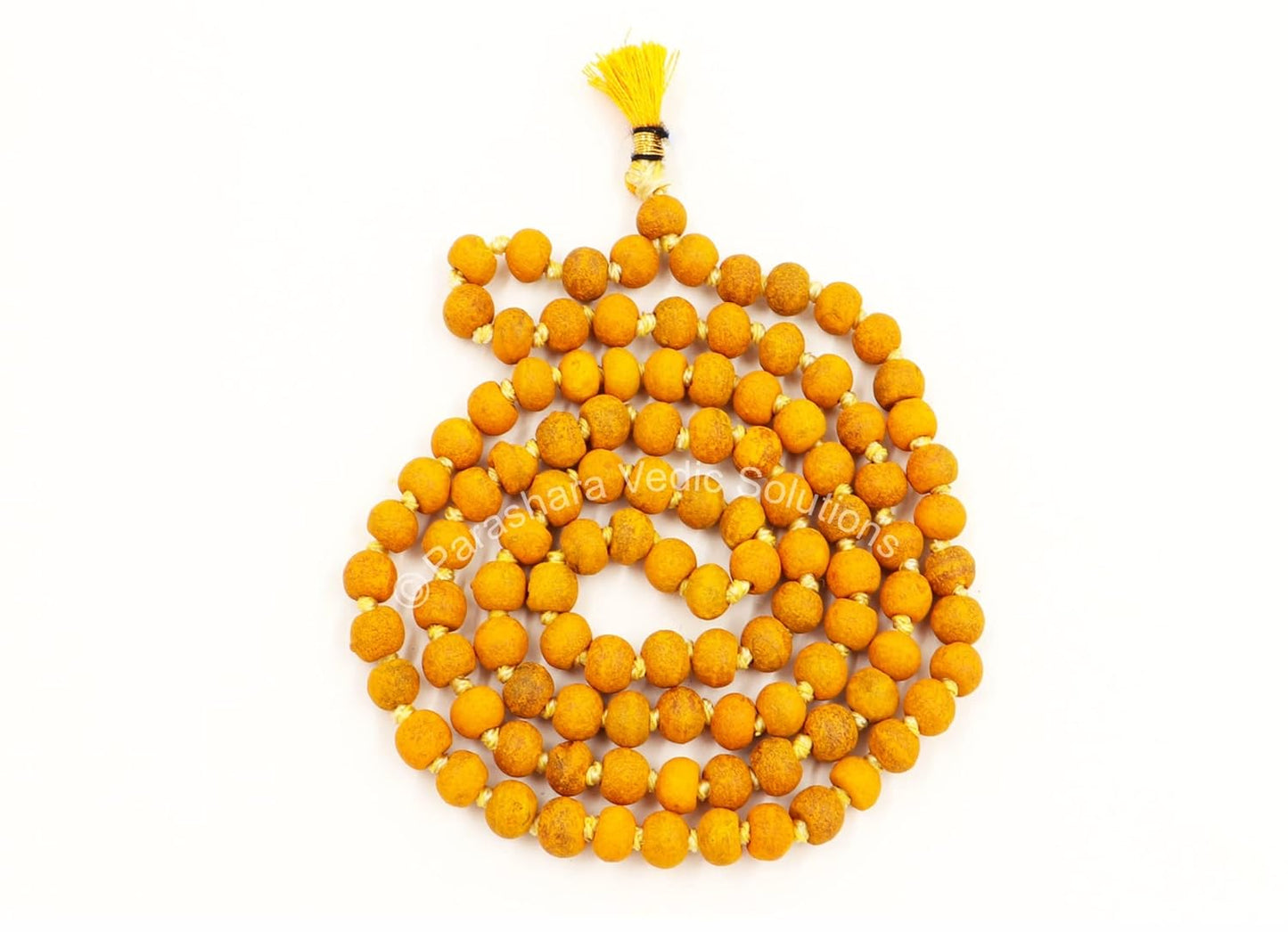 Haldi Mala - Natural Turmeric Mala (Size: 7Mm, Length: 32 Inches, Beads: 108+1)